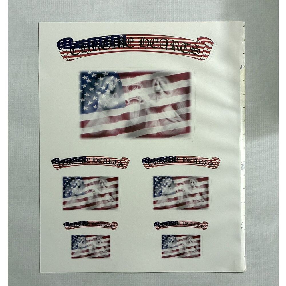 Chrome hearts full sticker sheet American Flag